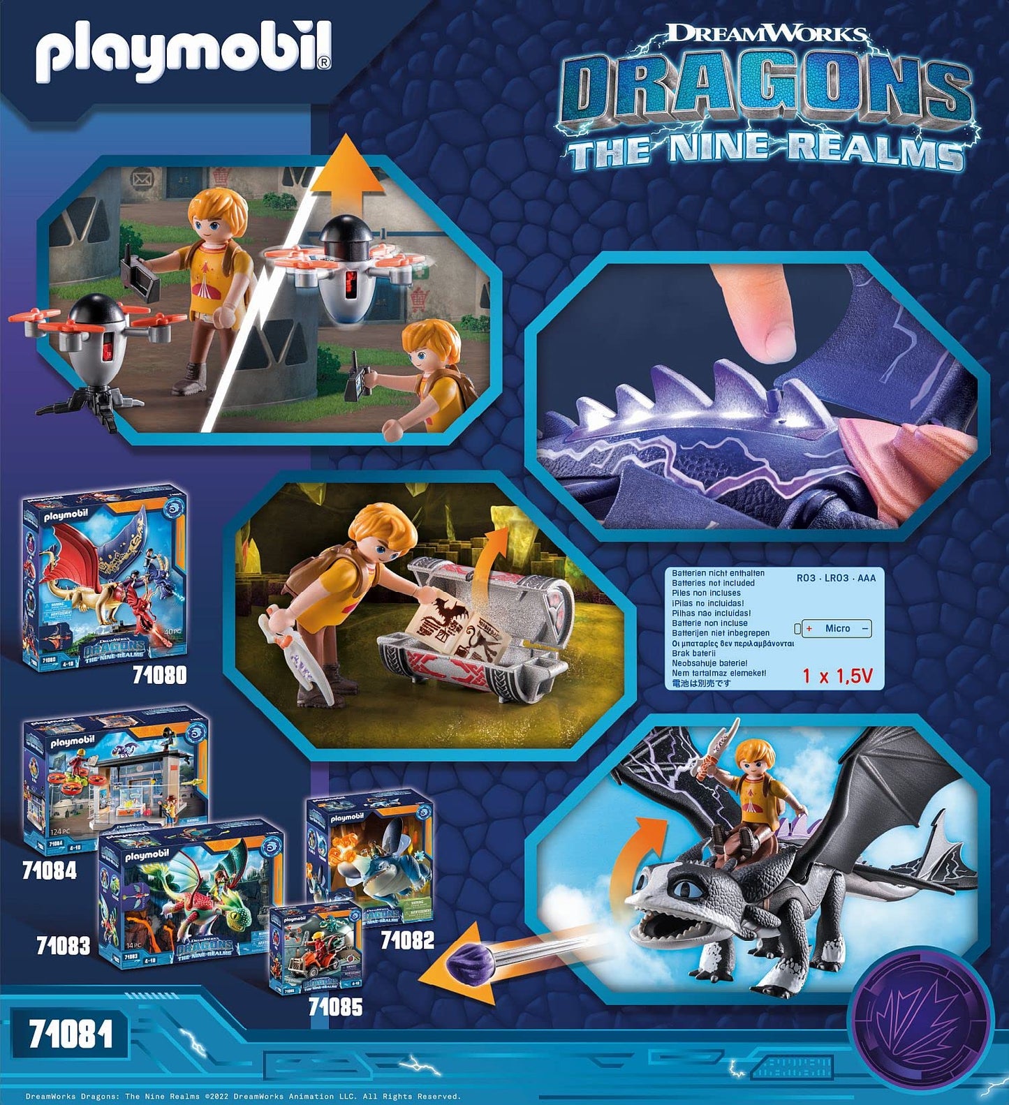 Playmobil Dragons 71081 The Nine Realms Thunder and Tom