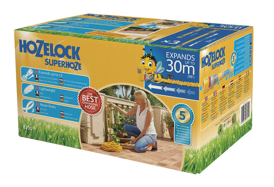 Hozelock Superhoze Hosepipe, Yellow & Grey