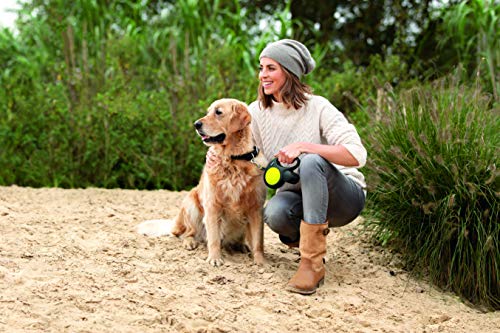 Flexi Neon Tape Green 5m Retractable Dog Leash/Lead for Dogs