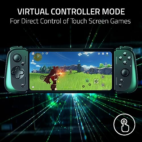 Razer Kishi V2 - for Android Mobile Gaming Controller (Universal Fit with Extendable Bridge, Streaming PC, Console Games, Ergonomic Design, Powered by the Nexus App)