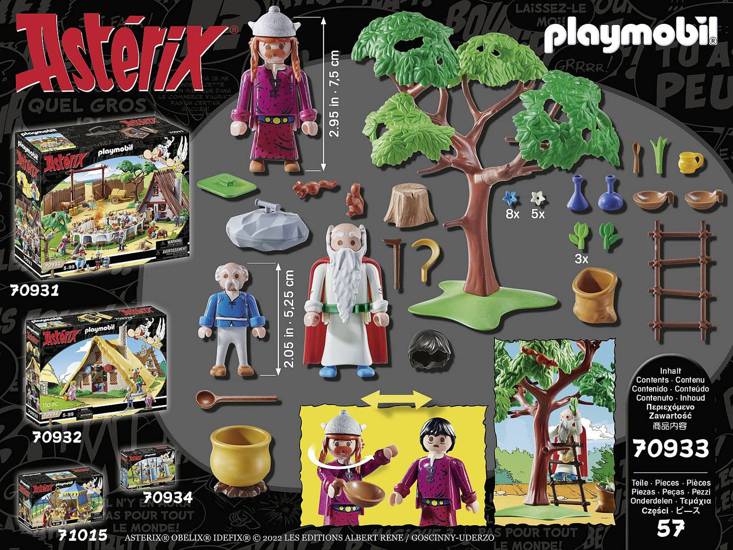 PLAYMOBIL Asterix 70933 Miraculix mit Zaubertrank, Spielzeug für Kinder ab 5 Jahren