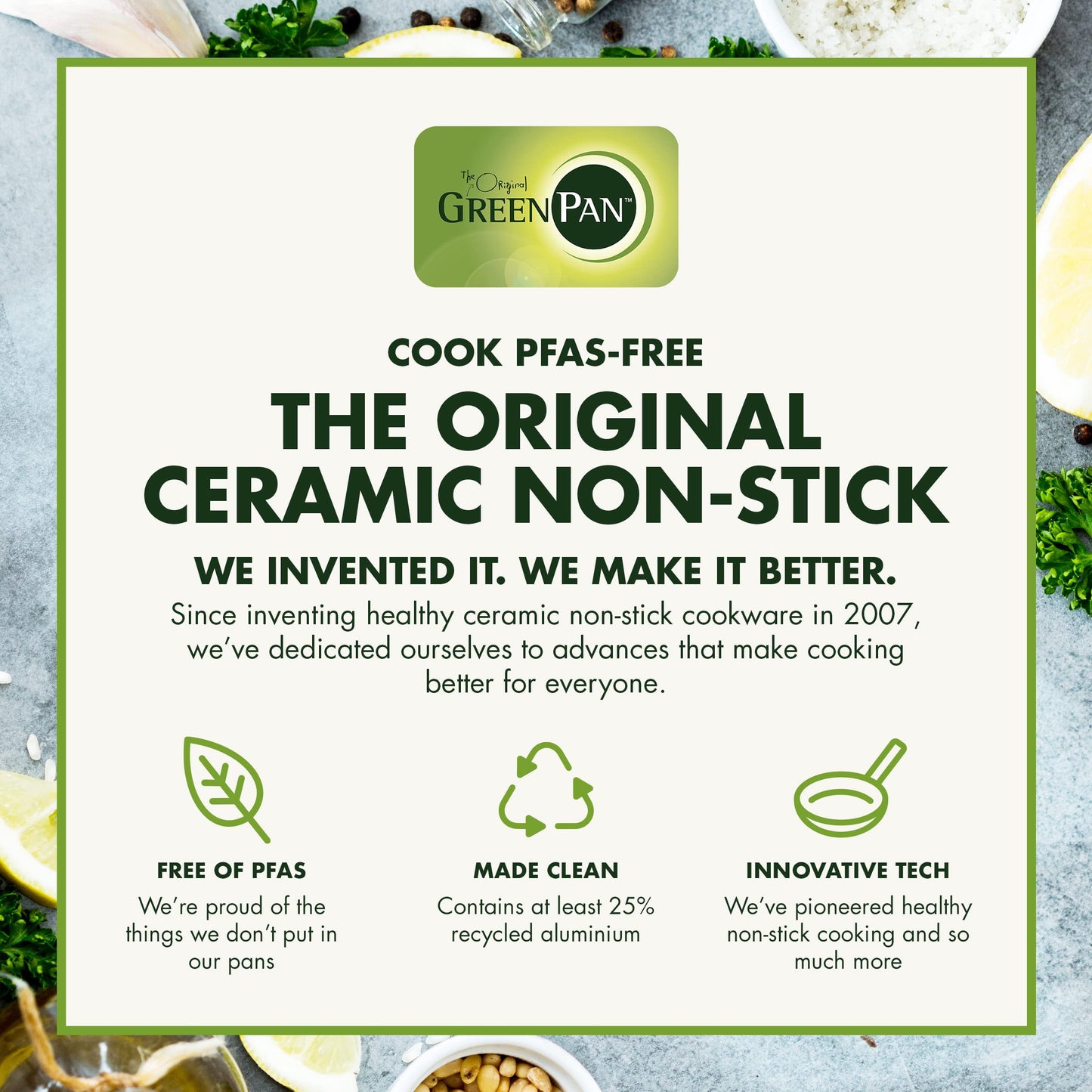 GreenPan Lima Midnight Hard Anodized Healthy Ceramic Nonstick