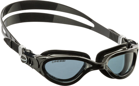 Cressi Flash Goggles - Separate Eyepiece Swimming Goggles with Fogproof, Scratchproof, Anti-UV Lenses, One Size