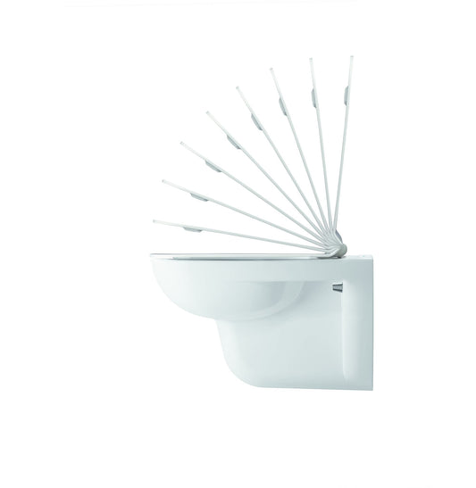 Duravit WC-Sitz D-Code, Toilettendeckel aus Urea-Duroplast, Klodeckel mit Edelstahl Scharnieren, Weiß