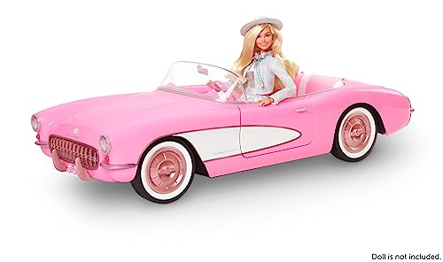Barbie - Puppe mit Vintage-Kleid in rosa Vichy-Karo, Gänseblümchen-Accessoires, beweglich