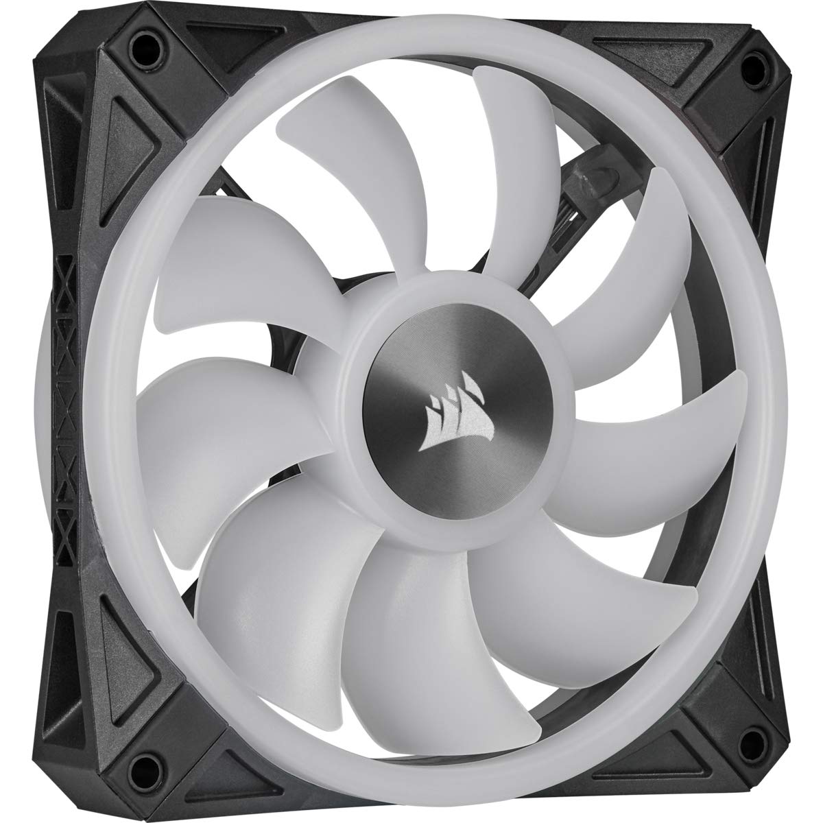 Corsair iCUE QL140 RGB, 140 mm RGB LED PWM Fan (34 Individually Addressable RGB LEDs, Speeds Up to 1,250 RPM, Low-Noise)