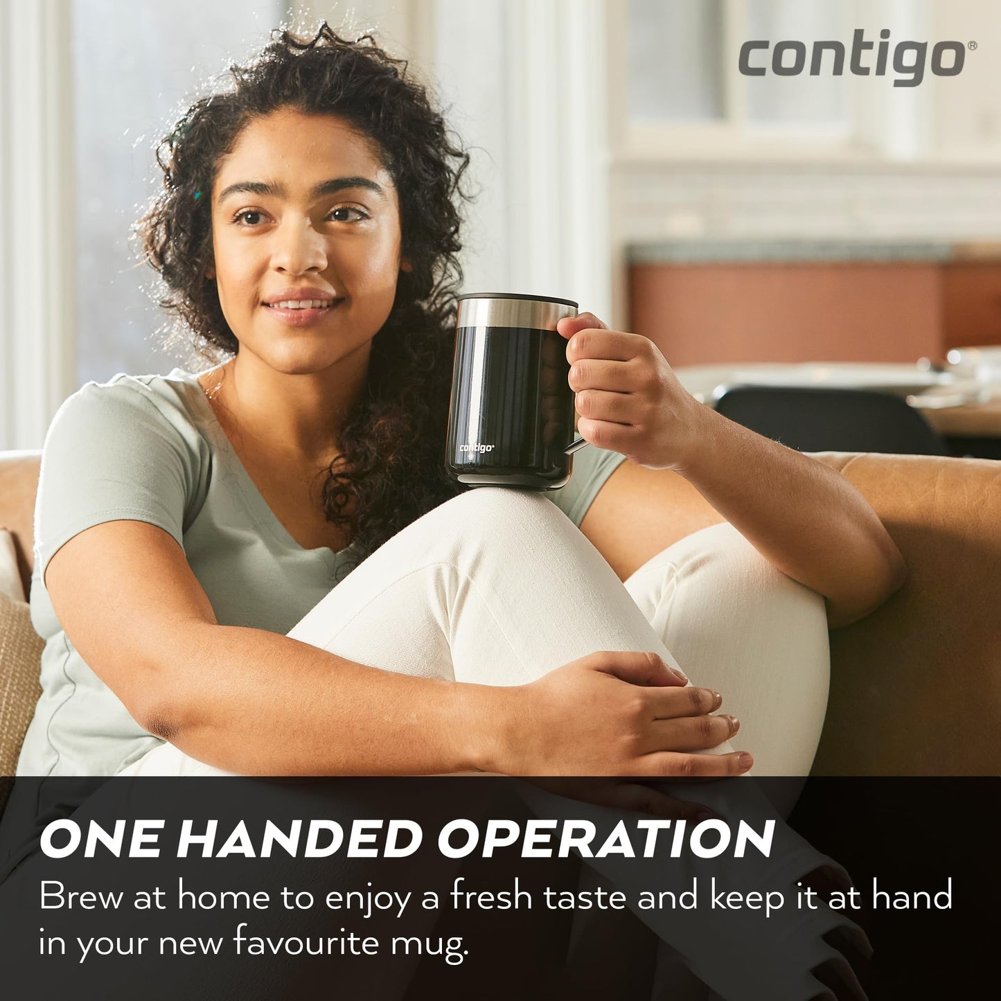 Contigo Streeterville Desk Mug Insulated Coffee Thermal Mug with Stainless Steel Handle