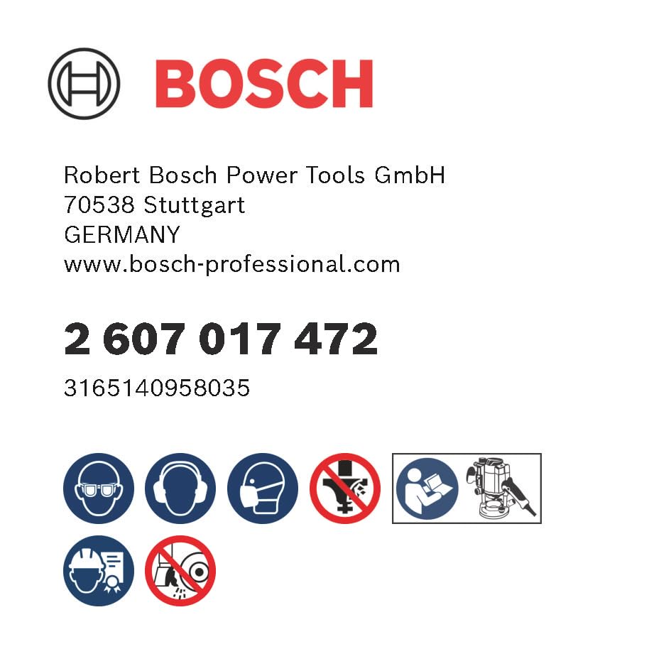 Bosch Professional 6 pcs. Straight Router Bit Set