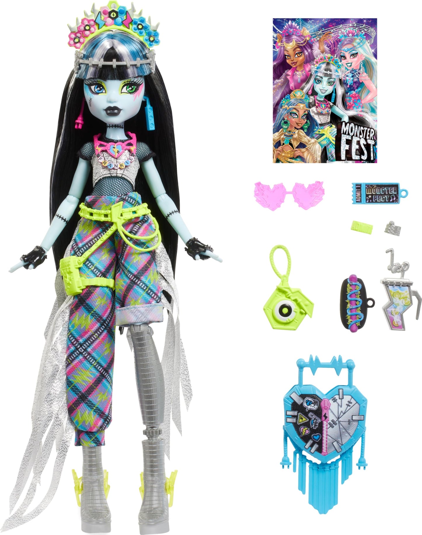 Monster High Frankie Stein Doll with Glam Monster Fest Outfit