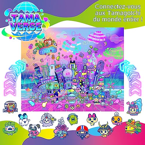 TAMAGOTCHI Bandai Uni Pink Shell Uni The Next Generation of Virtual Reality Pet connecting to the Tamaverse