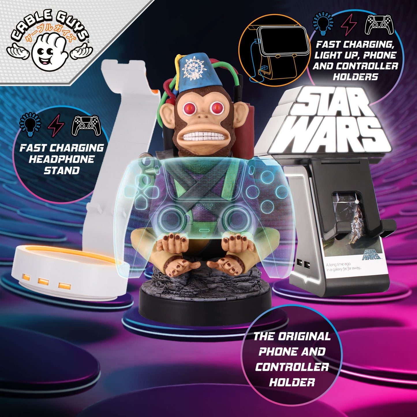 Cableguys Toddler Groot Accessory Holder for Gaming Controllers and Smartphones