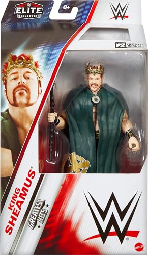 WWE Mattel Elite Action Figure & Accessories, Greatest Hits 2025, 6-inch Collectible King Sheamus with 25 Articulation Points & Swappable Hands