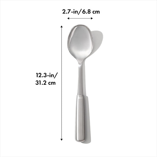 OXO Good Grips Nylon Cooking Spoon - Dishwasher Safe Kitchen Spoon for Non-Stick Cookware - Black, for Sauces and More