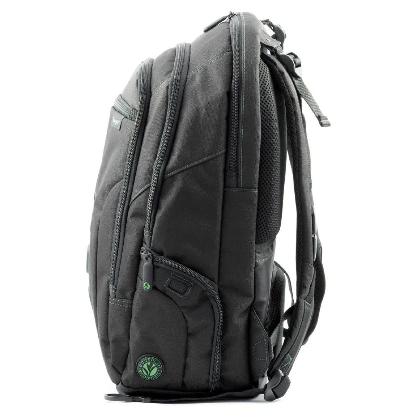 Targus 15.6" Spruce EcoSmart Checkpoint Friendly Backpack, Made From Recycled Bottles, Durable, TSA Friendly, 27L (TBB013US)