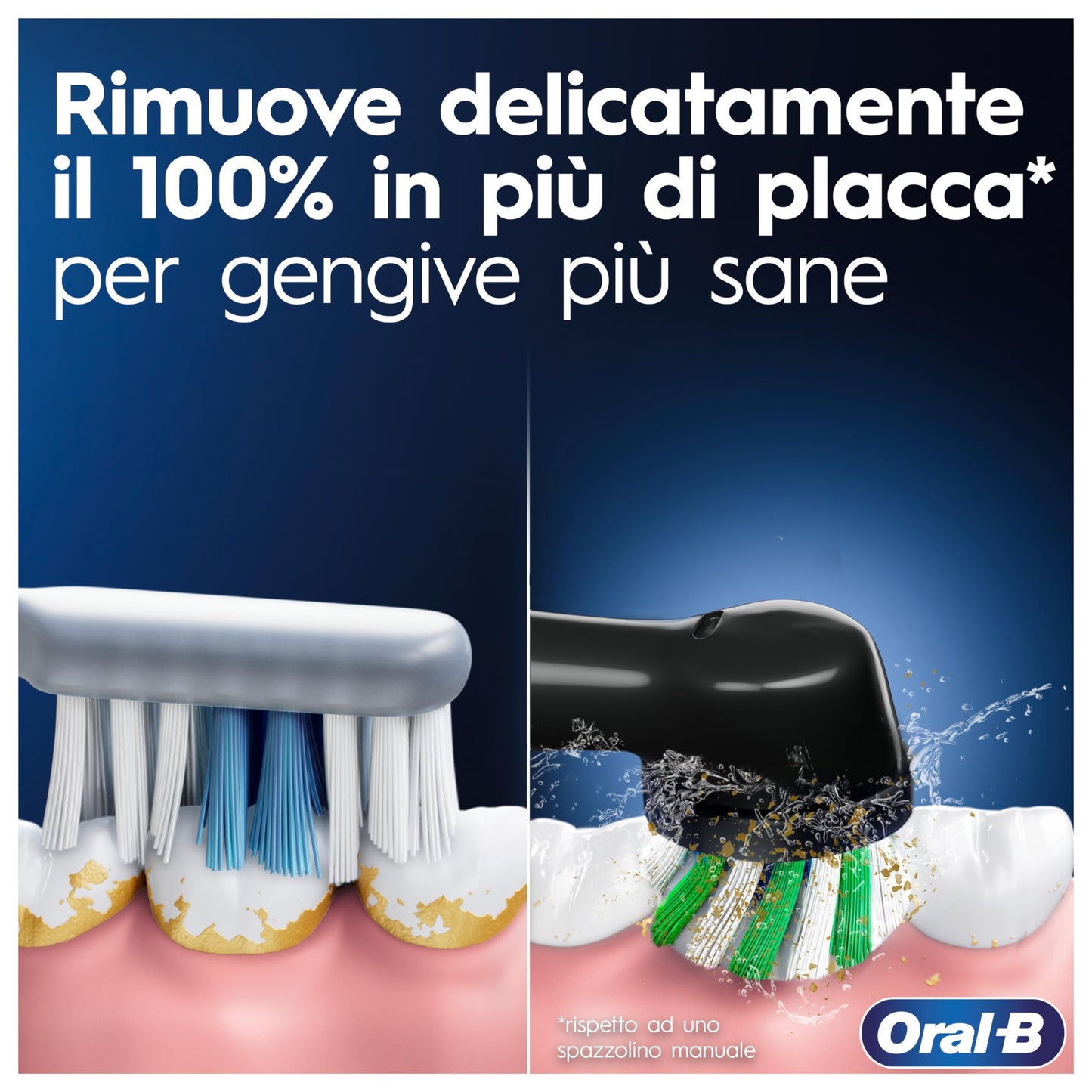 Oral-B PRO 3 3500 Elektrische Zahnbürste/Electric Toothbrush, 2 Aufsteckbürsten, mit 3 Putzmodi und visueller 360° Andruckkontrolle für Zahnpflege, Reiseetui, Geschenk Mann/Frau, Schwarz