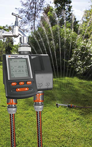 Gardena Irrigation Computer Multicontrol Duo: Automatic Irrigation Control, Weekdays programmable, 22x17.2x17.8 cm
