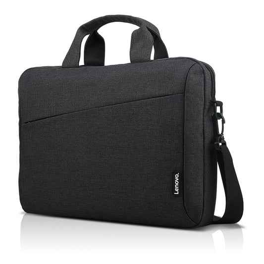 Lenovo Laptop Shoulder Bag T210, 15.6-Inch Laptop or Tablet, Sleek, Durable and Water-Repellent Fabric, Lightweight Toploader, Business Casual or School, GX40Q17229, Black