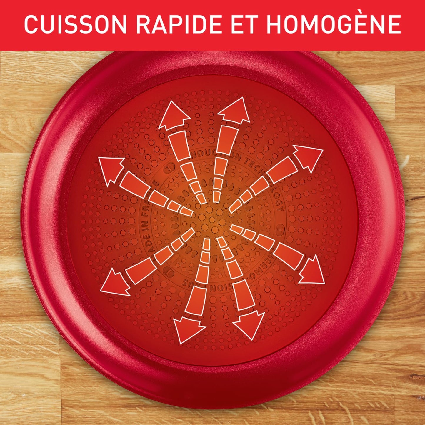 Tefal Casserole 24 cm, Induction, Non-Stick Coating, Temperature Indicator, Glass Lid, Comfortable Handle, Delicious and Healthy Meals, Made in France, Daily Expert C2894602