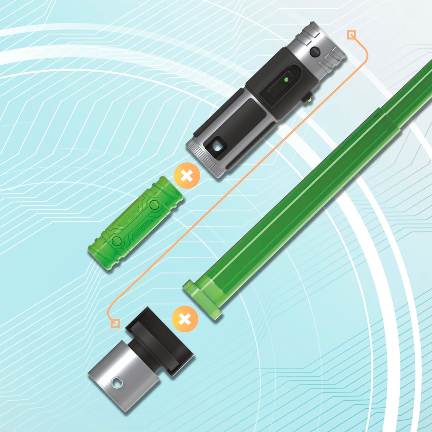 Star Wars Lightsaber Forge Yoda, Green Customizable Electronic Lightsaber, Toys for Kids
