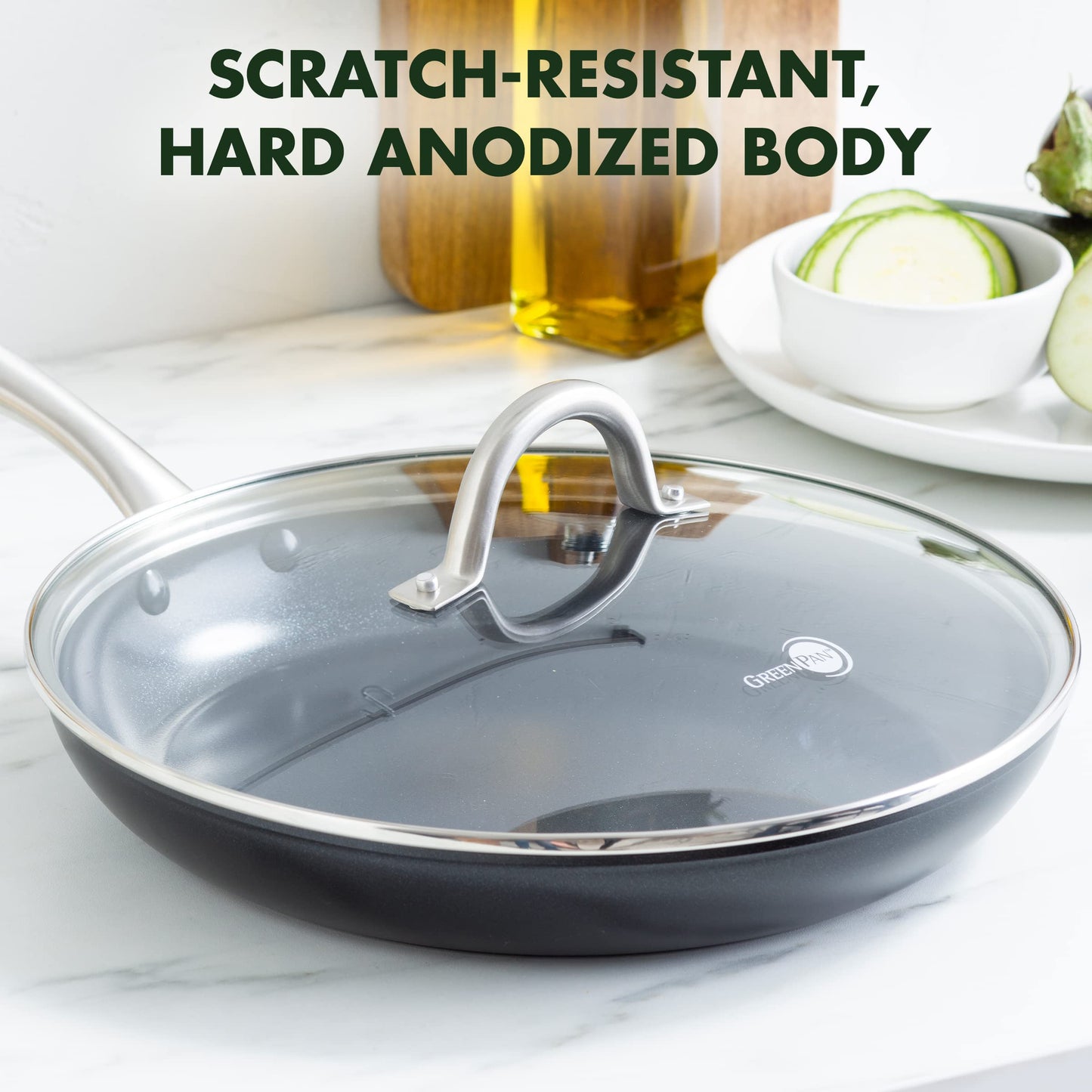 GreenPan Lima Midnight Hard Anodized Healthy Ceramic Nonstick