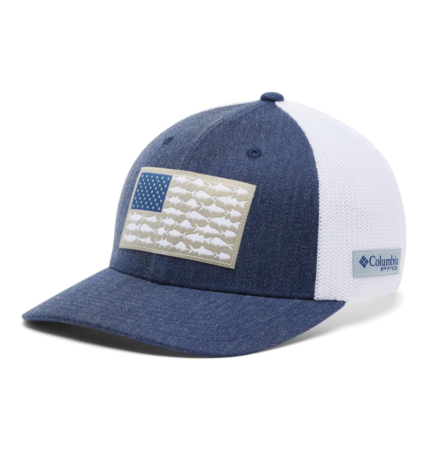 Columbia PFG Logo Mesh Snap Back-High Crown