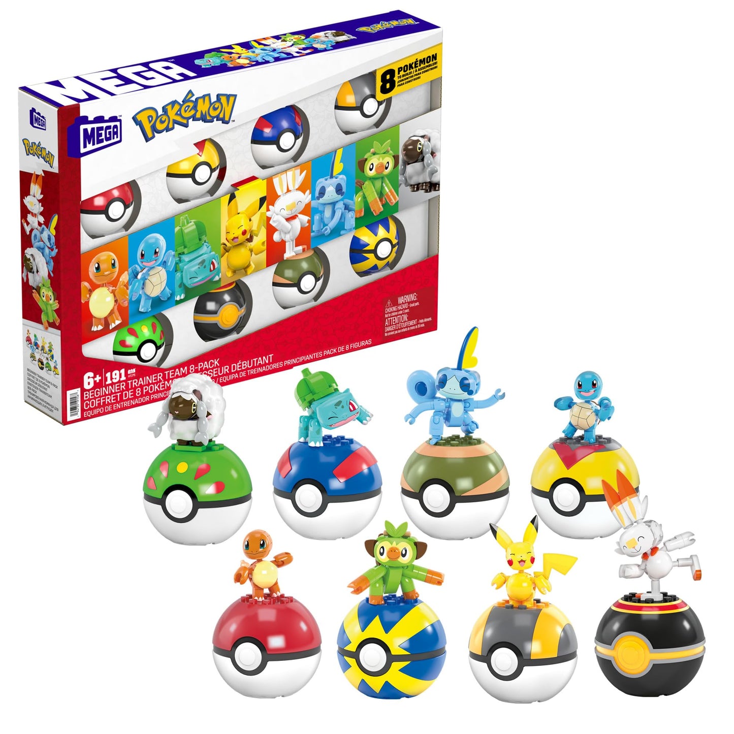 MEGA Pokemon Building Toys Set Fire-Type Trainer Team
