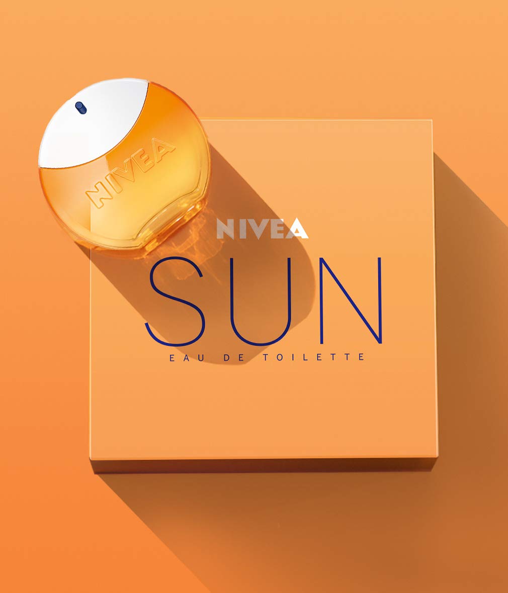 Nivea Sun Eau de Toilette (30 ml), Nivea Sun Eau de Toilette with the Original Nivea Sun Cream Fragrance, Summer Fragrance in Iconic Perfume Bottle