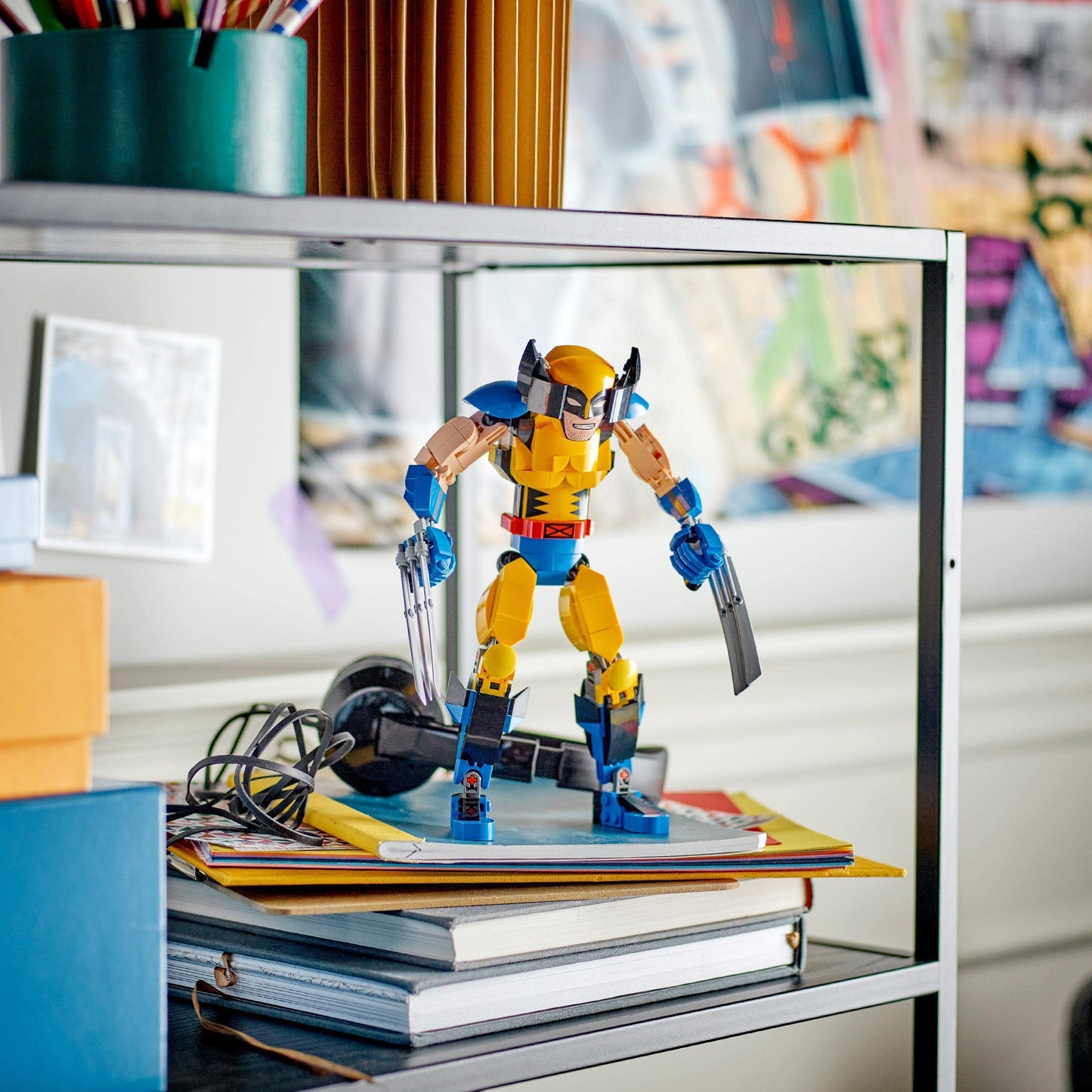 LEGO Marvel Wolverine Construction Figure, X-Men Action Figure Set with 6 Claw Elements, Play and Display Iconic Superheroes Collection, Collectible Toys 76257