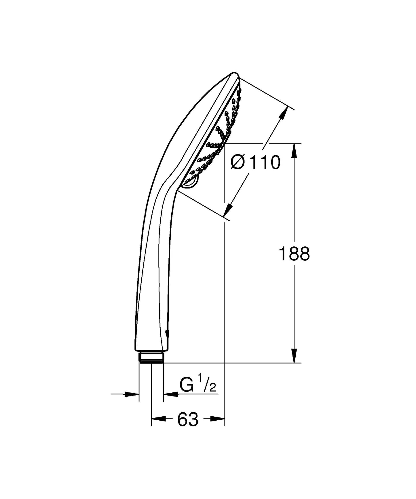 GROHE Vitalio Joy 110 - Mono Hand Shower