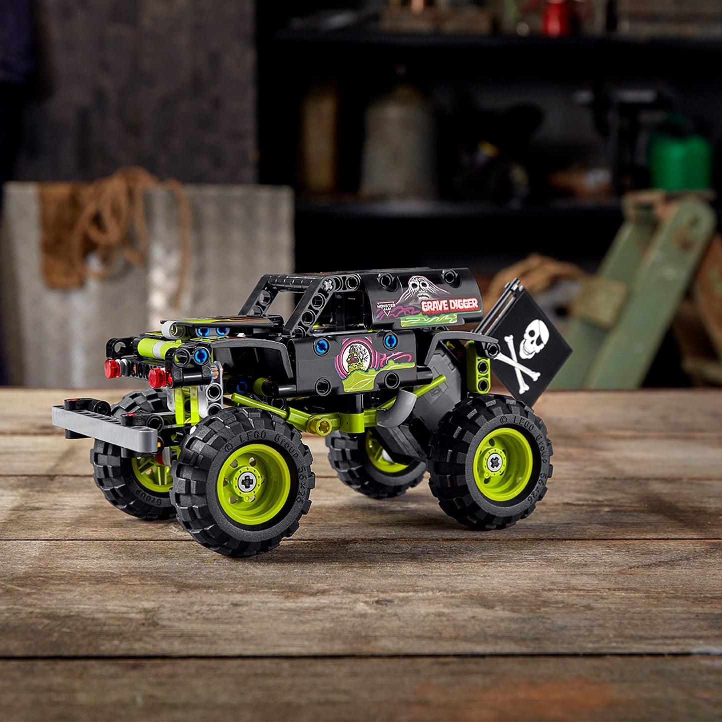 LEGO 42118 Technic Monster Jam Grave Digger Truck Toy to Off-Road Buggy Pull Back 2 in 1 Building Set, For Kids 7+ Years Old