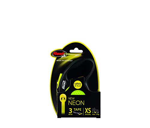Flexi Neon Tape Green 5m Retractable Dog Leash/Lead for Dogs