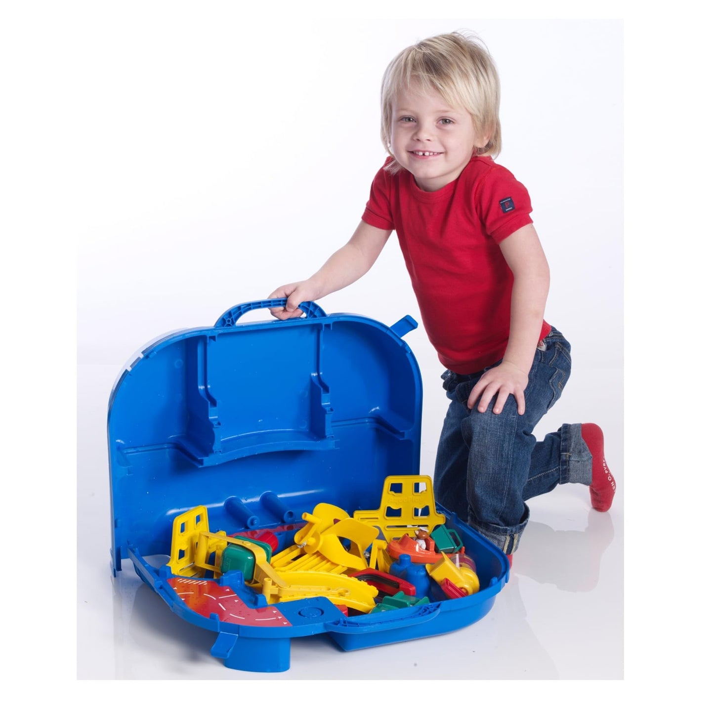 Aquaplay 8700001516 Waterway Set "Lock Box" 25 Pieces