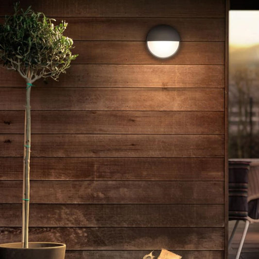 Philips myGarden Capricorn LED Outdoor Wall Light with Motion Sensor, 1 x 6 W Integrated LED Light - Black