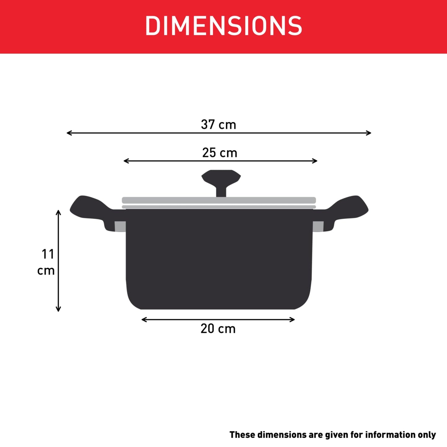 Tefal Casserole 24 cm, Induction, Non-Stick Coating, Temperature Indicator, Glass Lid, Comfortable Handle, Delicious and Healthy Meals, Made in France, Daily Expert C2894602