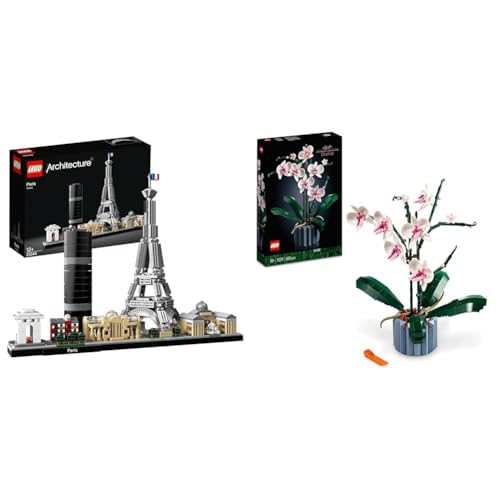 LEGO 21044 Architecture Paris Model Building Set with Eiffel Tower and The Louvre Model, Skyline Collection, Office Home Décor, Collectible Gift Idea