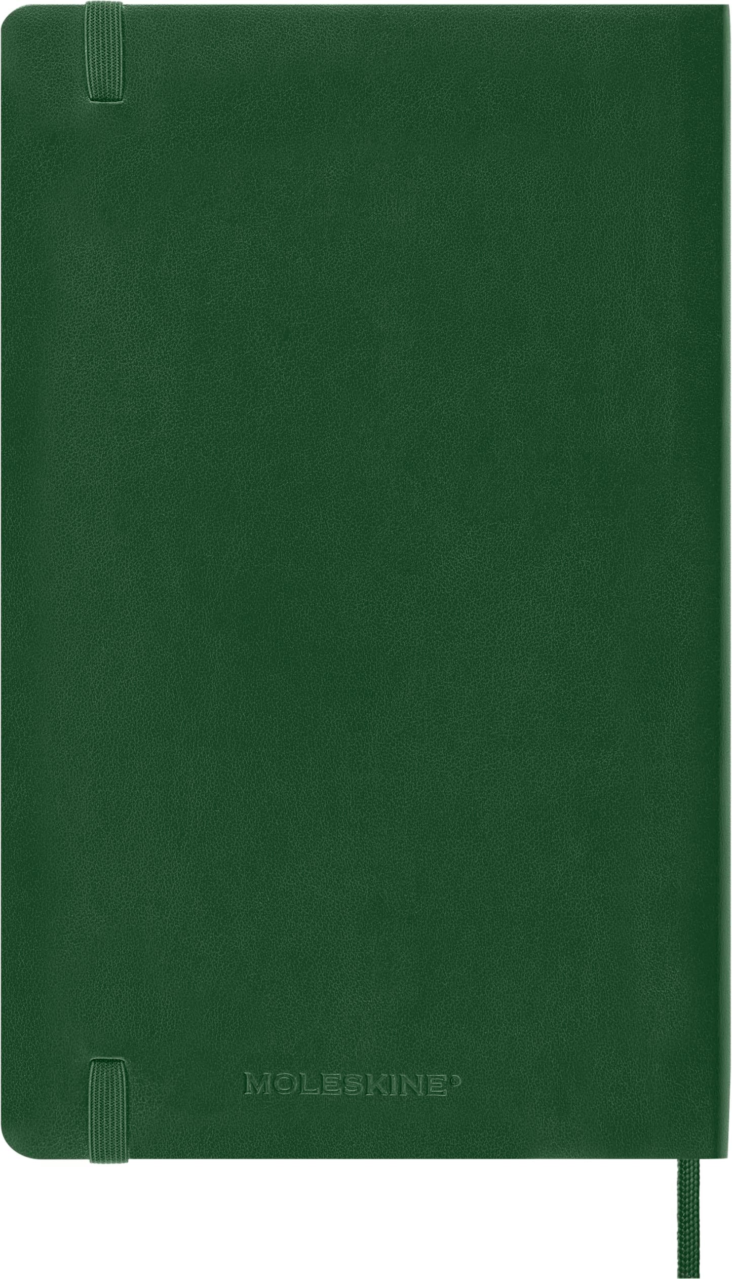 Moleskine 12-Monats-Tageskalender 2024, Agenda 2024, weicher Einband und Gummiverschluss