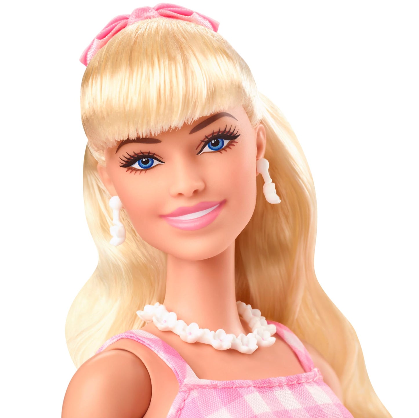 Barbie - Puppe mit Vintage-Kleid in rosa Vichy-Karo, Gänseblümchen-Accessoires, beweglich