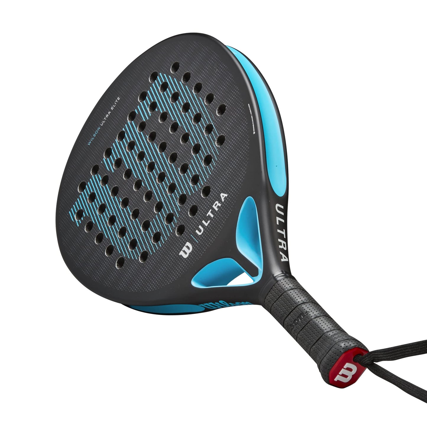 Wilson Ultra Elite V2 Padel Racket, Fibreglass/EVA, 361 g, Black/Blue, WR066911U2