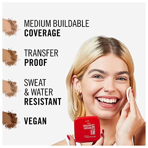 Rimmel London Lasting Finish Compact Foundation, 010 Latte, 7g
