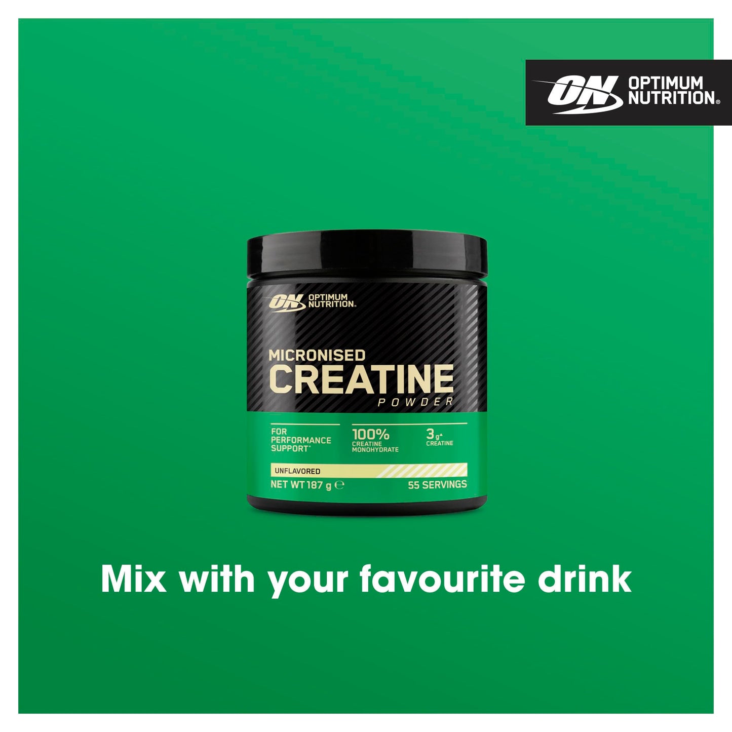 Optimum Nutrition Micronised Creatine Powder, 100% Pure Creatine Monohydrate Powder for Performance and Muscle Power