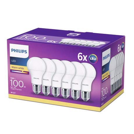 Philips LED Classic E27 Lampen 3-er Pack