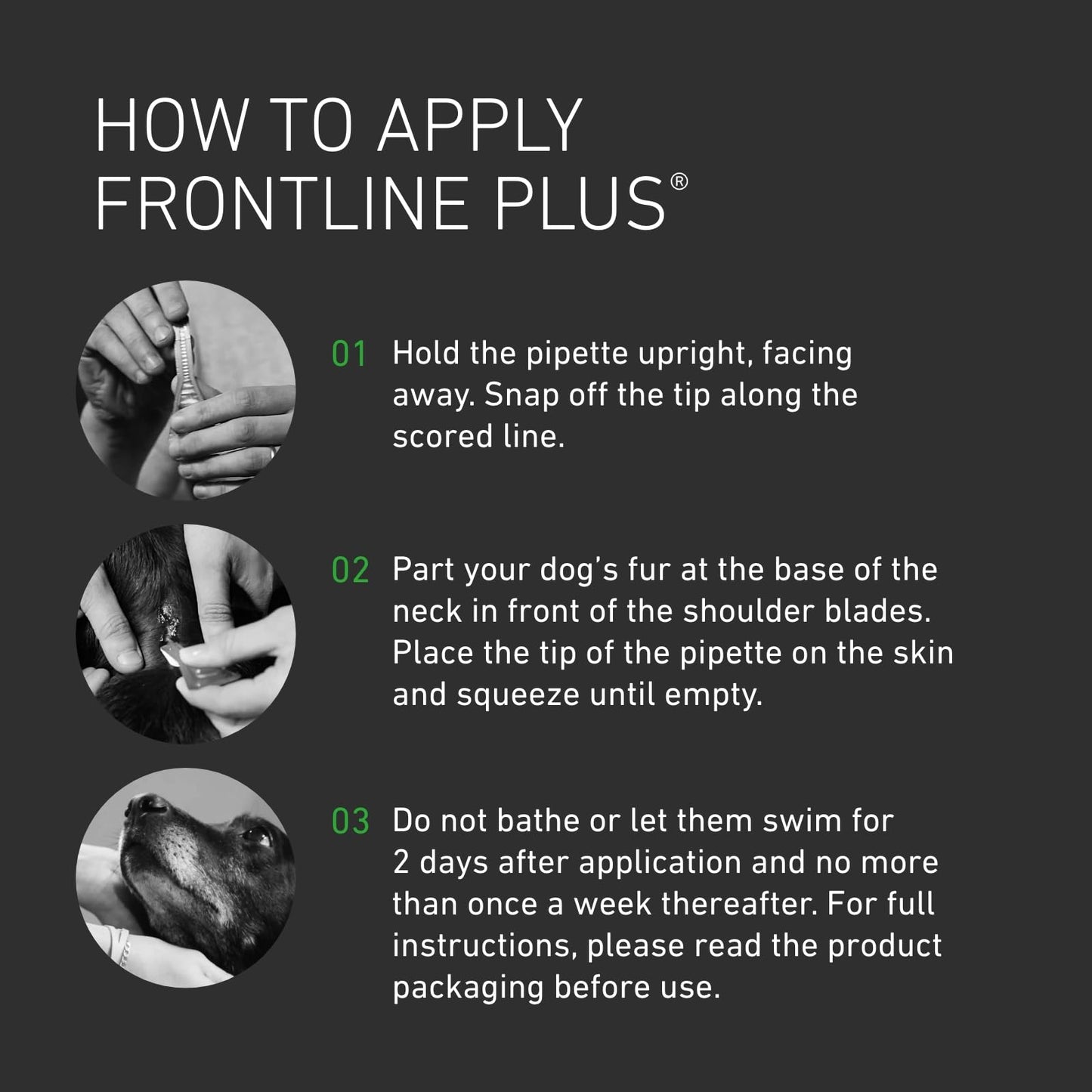 FRONTLINE Plus Flea & Tick Treatment for Small Dogs (2-10 kg) - 3 Pipettes