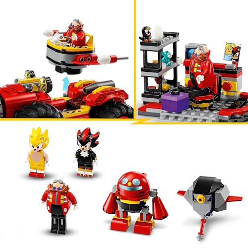LEGO Sonic the Hedgehog Super Sonic vs. Egg Drillster, Video Game Toy for 8 Plus Year Old Kids, Boys & Girls, Adventure Set with Shadow and Dr. Eggman Characters 76999