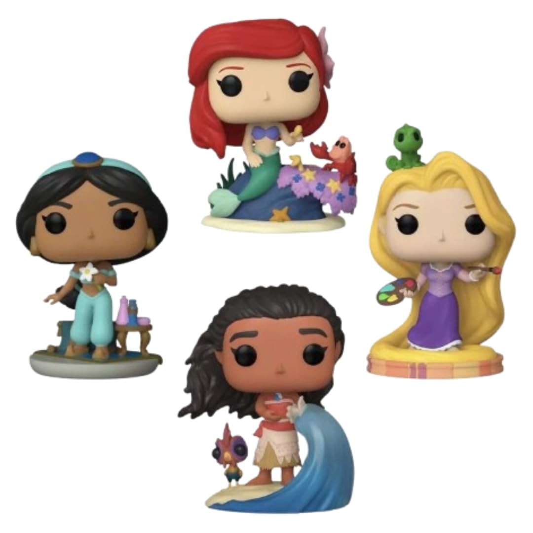 Funko Pop! Disney Princess - Ultimate Princess Glow 4-Pack