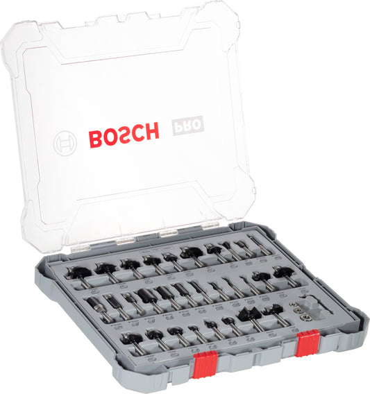 Bosch Professional 6 pcs. Straight Router Bit Set
