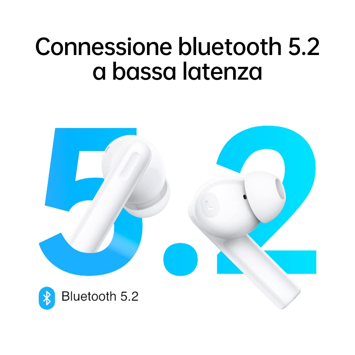 Oppo Enco Buds2 Wireless Headphone, Up To 28 Hours Of Listening Time, Noise Cancellation, White