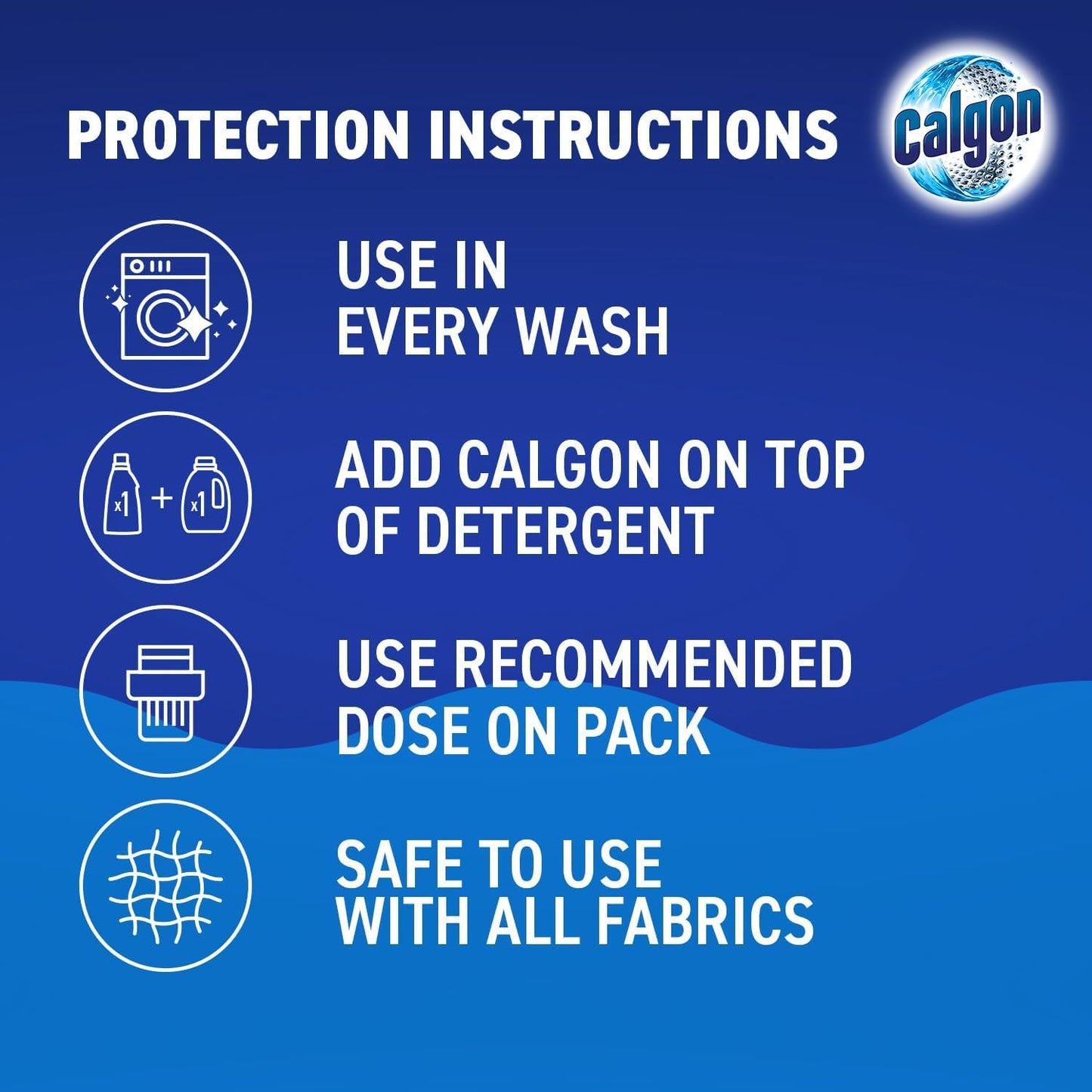Calgon 4-in-1 Washing Machine Cleaner and Water Softener Tablets, 75 Count | Removes Limescale, Residue, Dirt, Rust & Malodours | Deep Clean | XL Pack Size