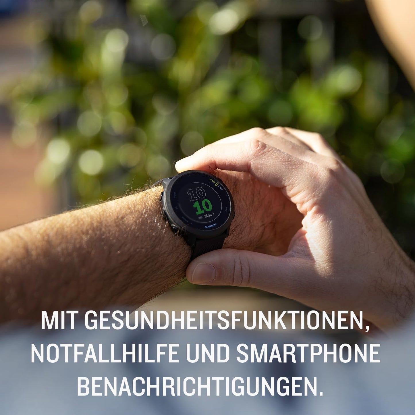 Garmin Forerunner 55 Easy to Use Lightweight GPS Running Smartwatch, Running and Training Guidance, Safety and Tracking Features included, Aqua
