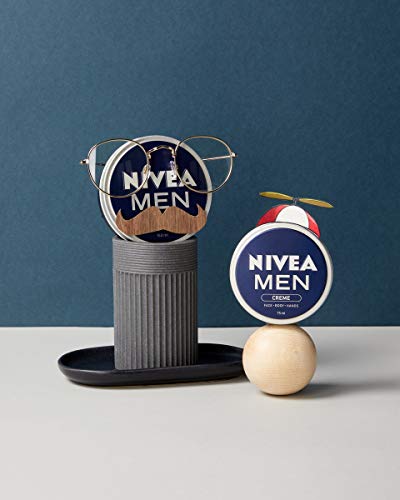 NIVEA Men Creme Pack of 5 (5 x 150 ml), Intensive Everyday Face, Body and Hand Cream with Vitamin E, Moisturising Cream For The Whole Body