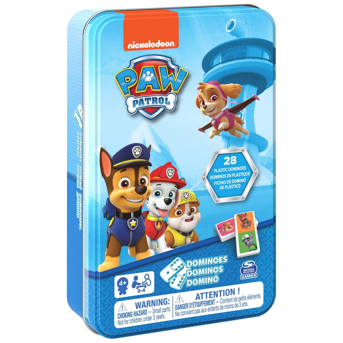 Paw Patrol 6033087 Dominoes Game in Tin